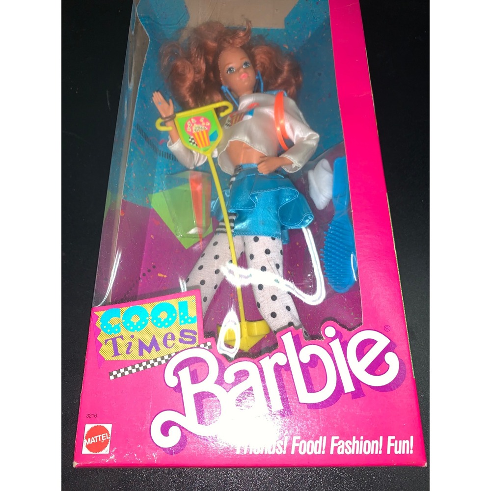 Vintage 1988 Mattel Cool Times Midge Barbie Doll New in Box 3216 Popcorn Pogo